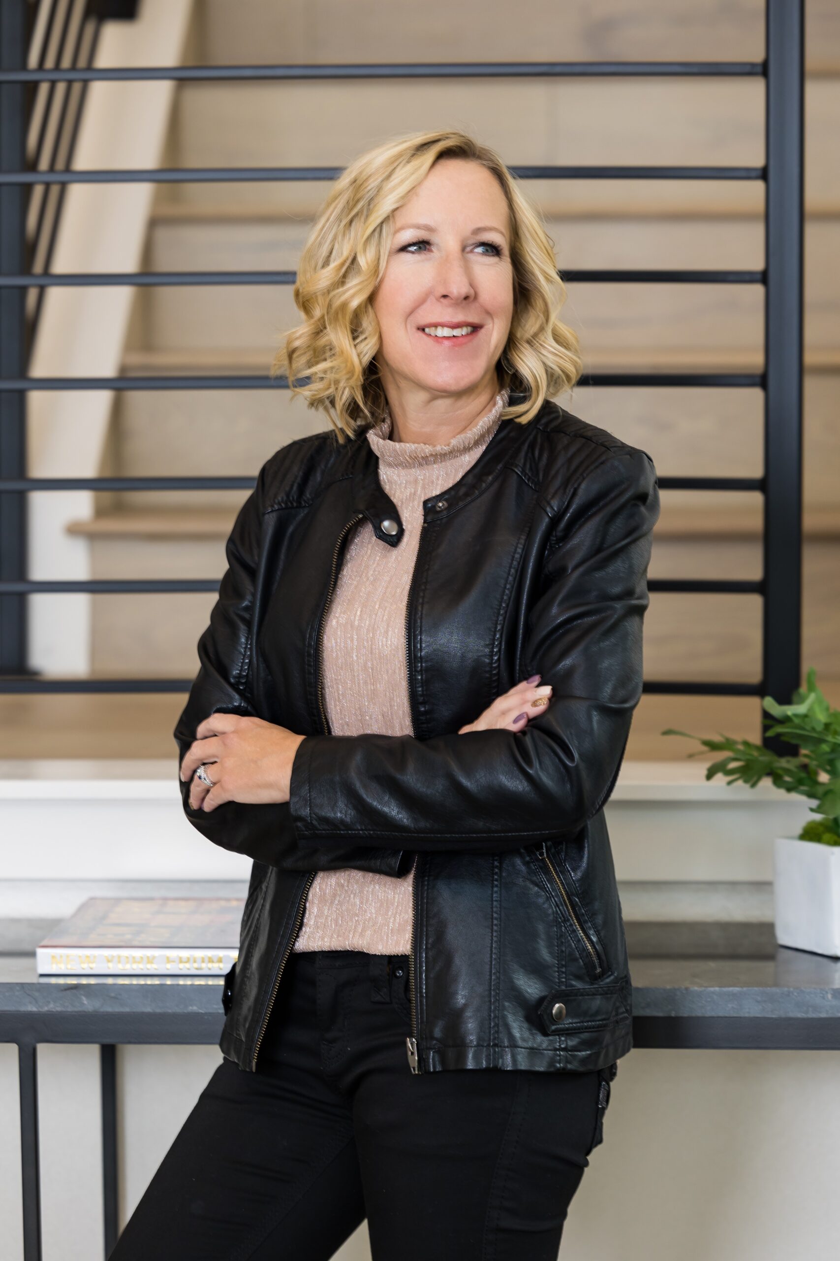 Branding headshots in a newly built home in Windsor, Colorado.