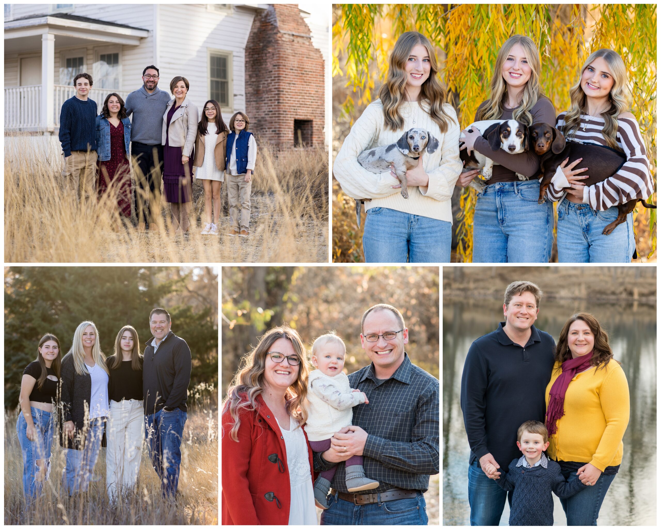 fall family photos at Fly'n B Park in Highlands Ranch Colorado