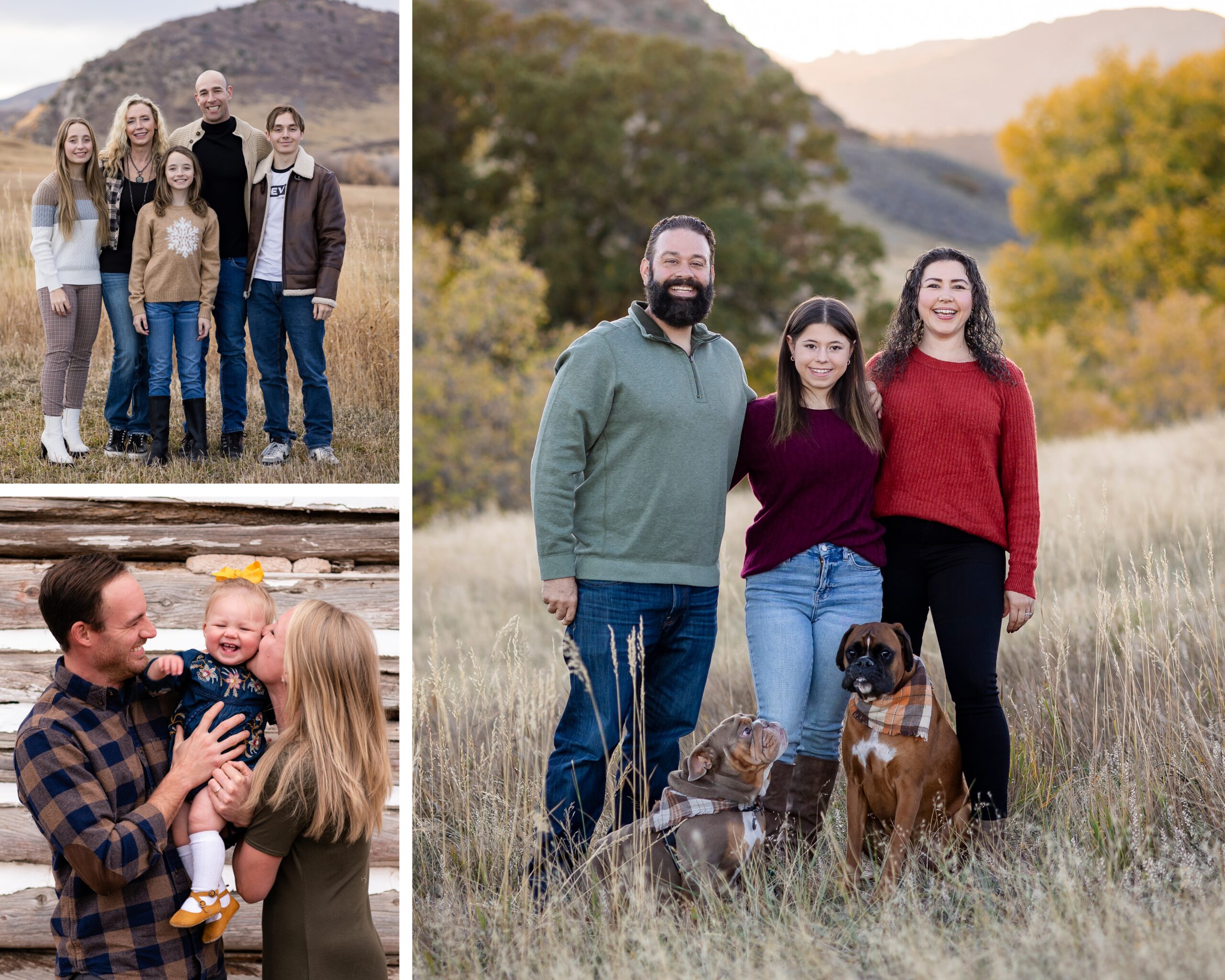 Hildebrand Ranch Park in Littleton Colorado. Fall family photos.